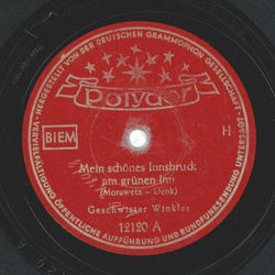 Geschwister Winkler - Mein schönes Innsbruck am grünen...
