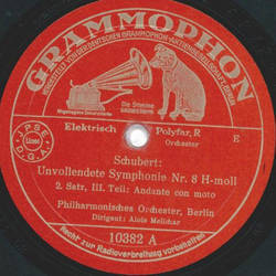 Philharmonisches Orchester - Schubert: Unvollendete Symphonie Nr. 8 H-Moll, 2 Satz , 3. Teil  / Schubert: Unvollendete Symphonie Nr. 8 H-Moll, 2 Satz  4 Teil