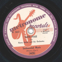 Patti Page - Would I Love you / Sentimental Music