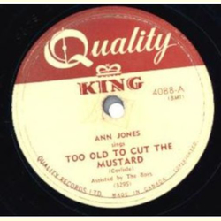 Ann Jones - Too Old Tu Cut The Mustard / I Carry Your Picture In My Heart