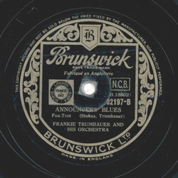 Frankie Trumbauer - Flight of a Hay-Bag / Announcers Blues