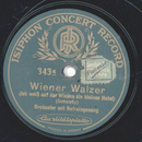 Orchester mit Refraingesang - Wiener Walzer / Das Band...