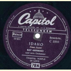Ray Anthony - Idaho / Poeple In Love