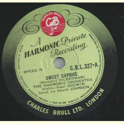 The Harmonic Orchestra: Paul Godwin - Sweet Caprice /...