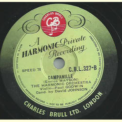 The Harmonic Orchestra: Paul Godwin - Sweet Caprice / Campanille