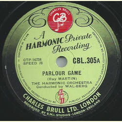 The Harmonic Orchestra: Wal-Berg - Parlour Game / Strings In The Strand