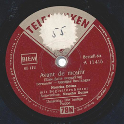 Noucha Doina - Avant de mourir / Die lustige Puppe