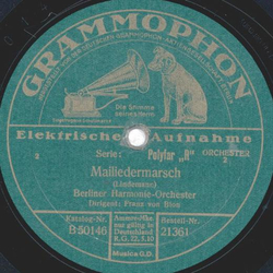 Berliner Harmonie-Orchester - Frhlingseinzug / Mailiedermarsch