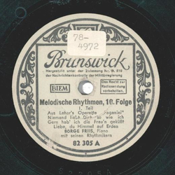 Börge Friis - Melodische Rhythmen, 10. Folge