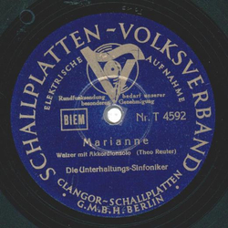 Die Unterhaltungs-Sinfoniker - Fahr mich in die Ferne, mein blonder Matrose / Marianne