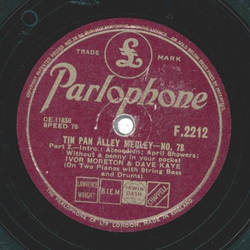 Ivor Moreton & Dave Kaye - Tin Pan Alley Medley No. 78