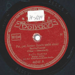 Bully Buhlan - Pst,pst, hinter Ihnen steht einer / Am...