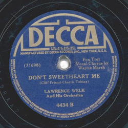 Lawrence Welk - Mairzy Doats / Dont Sweetheart Me