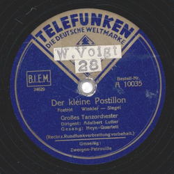Heyn-Quartett / Adalbert Lutter Orch. - Der kleine...