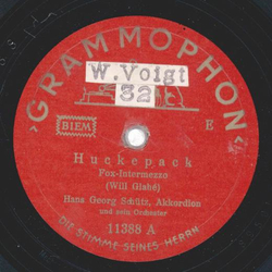 Hans Georg Schütz Tanzorchester - Huckepack / Lilos...
