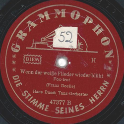 Hans Busch Tanz Orchester - San Remo / Wenn der weie Flieder wieder blht