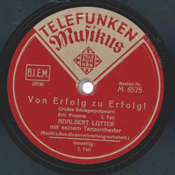 Adalbert Lutter - Von Erfolg zu Erfolg 1. Teil / Von...