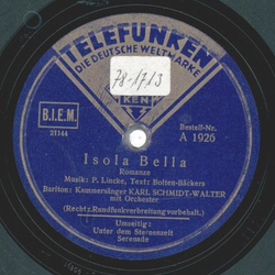 Karl Schmitt-Walter - Isola Bella / Unter dem Sternenzelt