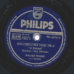 Walter Fenske - Ungarischer Tanz Nr. 5 / Ungarischer Tanz Nr.6