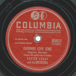 Xavier Cugat - Kashmiri Love Song / In A Person Market