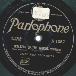 Dajos Bela Orchestra - Waltzes Of The World Part.1  / Part 2.