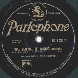 Dajos Bela Orchestra - Waltzes Of The World Part.1  / Part 2.