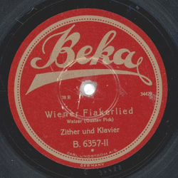 Zither und Klavier - Ich mu wieder einmal in Grinzing sein / Wiener Fiakerlied