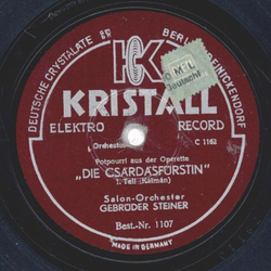 Salon-Orchester Gebrüder Steiner - Die Csärdäsfürstin1....