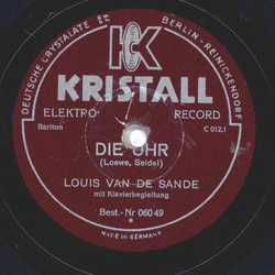 Louis Van De Sande -Die Uhr / Tom der Reimer