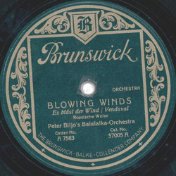 Peter Bilijos Balalaika Orchestra - Blowing Winds / The...