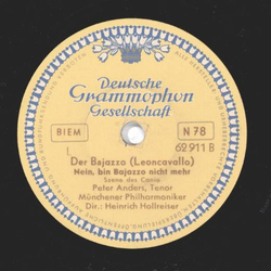 Peter Anders - Der Bajazzo ( Jetzt spielen ) / Der Bajazoo ( Nein, bin Bajazzo nicht mehr )