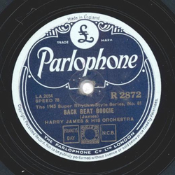 Harry James -  The 1943 Super Rhythm-Style Series, No. 81: Back Beat Boogie / The 1943 Super Rhythm-Style Series, No. 82: Dukes Mixture