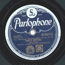 Harry James -  The 1943 Super Rhythm-Style Series, No. 81: Back Beat Boogie / The 1943 Super Rhythm-Style Series, No. 82: Dukes Mixture