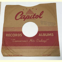 Original Capitol Cover für 25er Schellackplatten A1 C