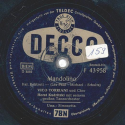 Vico Torriani und Chor - Mandolino / Simonetta