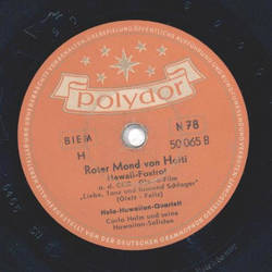 Hula-Hawaiian-Quartett - In einem alten M�rchenwald / Roter Mond von Haiti
