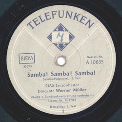 RIAS-Tanzorchester: Werner Mller - Samba! Samba! Samba!