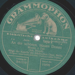 Mitgl. der Kapelle der Stdtischen Oper - An der schnen,...