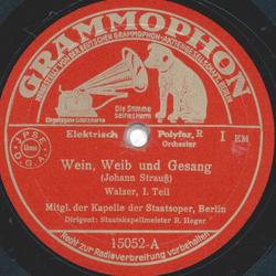 Mitgl. der Kapelle der Staatsoper - Wein, Weib und Gesang...