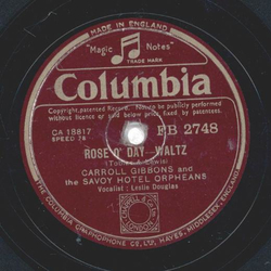 Carrol Gibbons - Youre in my arms / Rose o day