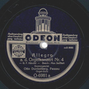 Otto Dunkelberg - Allegro a. d. Orgelkonzert Nr. 4 /...