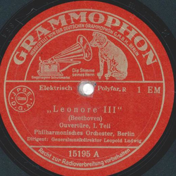Philharmonisches Orchester Berlin: Leopold Ludwig - Leonore III