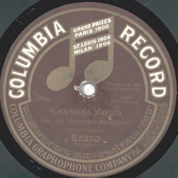 Columbia Orchester - Husarenmarsch / Hindenburg Marsch