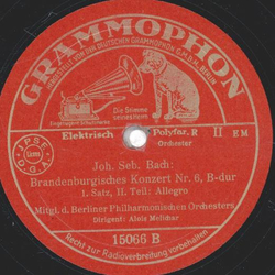 Alois Melichar - Brandenburgisches Konzert Nr. 6, B-dur 1. Satz Teil I und II