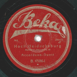 Accordeon Duett - Hoch Heidecksburg / Heinzelmännchens...