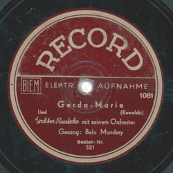 Bela Mundzsy - Gerda-Marie / Anno dazumal, vor vielen Jahren
