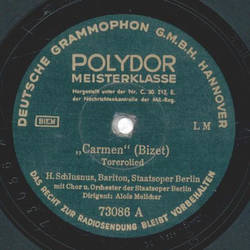 Heinrich Schlusnus - Carmen / Undine