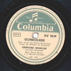 Gerhard Winkler - Gondoliere / Salute! Senora, Salute !