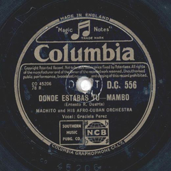 Machito and his Afro Cuban Orchestra - Arthur Murray Mambo - Donde Estabas