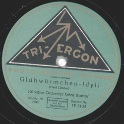 Gza Komor Orch. - Stndchen / Glhwrmchen-Idyll